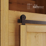 Mini Straight Top Mount Barn Door Hardware