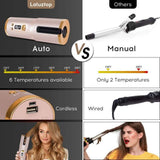 Cordless Automatic Portable Ceramic Barrel Hair Curler