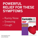 Coricidin HBP Cough & Cold Relief Tablets, 16 ct