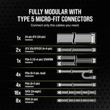 Corsair RM1200x Shift Fully Modular ATX Power Supply (Refurbished)