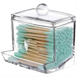 Cotton Swab Holder Cotton Ball Dispenser Organizer Clear  Storage Containers