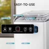 Countertop Ice Maker,Portable Ice Machine with Handle,for Home/Kitchen/Camping/RV Z3424-BLACK