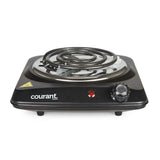 Courant 1000 Watts Electric Single Burner, Black