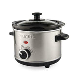 Courant 1.5 Quart Slow Cooker, Stainless Steel