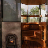 Cozy Heat SW Thru-Wall Wood Burning Sauna Stove With Sauna Stones [COZY SW-TW] (SAK69342)
