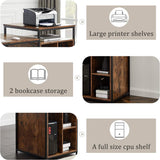 CPU Storage Printer Stand Writing PC Table