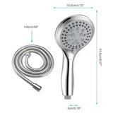 High Pressure Shower Head 5 Settings Handheld Shower Heads Spray With 5 FT Hose