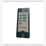 Substitute for Craftmade UC7224T/CHQ7224T WIRED Ceiling Fan Remote Control [UNVWALLKIT001]