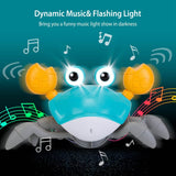 Crawling Crab Baby Toy with Music and LED Light