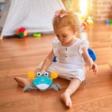 Crawling Crab Baby Toy with Music and LED Light