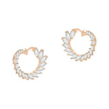 Crescent Moon Earrings Made With Crystals