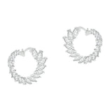 Crescent Moon Earrings Made With Crystals