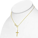 Cross Lariat Necklace