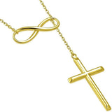 Cross Lariat Necklace