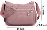 Crossbody Bag for Women, Nylon Waterproof Shoulder Bag with Pockets Adjustable Strap, Purse Handbag for Women