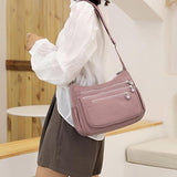 Crossbody Bag for Women, Nylon Waterproof Shoulder Bag with Pockets Adjustable Strap, Purse Handbag for Women