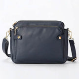 Crossbody Leather Shoulder Bag and Clutch