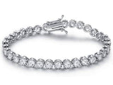Crown Tennis Bracelet Made with Swarovski Elements