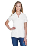 CrownLux Performance™ Ladies' Plaited Polo - GRAPHITE - XS
