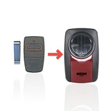 Anderic Substitute for Crusader M220 300MHZ 10 dip switch visor sized remote Garage Door Opener Remote Control [375UT-2button]