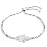 Cubic Zirconia Charm Bracelet - Assorted Sizes