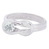 Cubic Zirconia Love Knot Ring
