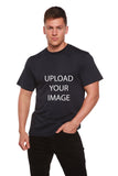 Custom Printed Men's Bamboo Viscose/Organic Cotton Short Sleeve T-Shirt