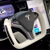 TESERY Custom Yoke Steering Wheel Replacement for Tesla Model X / S 2012-2020