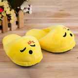 Cute And Fun Plush Emoji Slippers