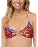 Raisins Juniors Nomad Costa Halter Bikini Top, Size Large