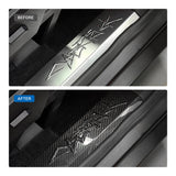 Cybertruck Performance Look Dry Carbon Fiber Front Door Sill Trim (1 Pair)
