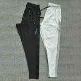 Sports Training Leggings With Long Spliced Panels Quick-drying Fabric Ultra-energetic For Outdoor Activities