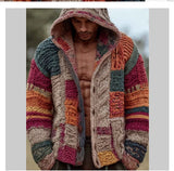 FallWinter European And American-Style Fleece Hooded Long-Sleeve Zip-Up Jacket