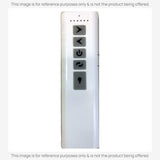 Substitute for Monte Carlo R8Y7RC04-CF Visual Comfort Ceiling Fan Remote Control | 2.4 GHz - 7rc04-cf100001 [DC1-DC8-KIT]