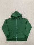 Loose-fit Tailored Hooded Zip-up Sweatshirt Jacket