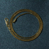 14k Yellow Gold Round Snake Chain 0.9mm