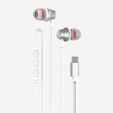 KP-236 Best-selling In-Ear Wired Headphones USB-C Universal For Phones PCs Heavy Bass High Audio Quality In-Line Controls In Stock