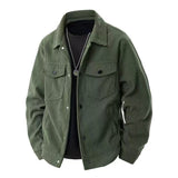 Retro Casual Loose Men's Lapel Work Jacket