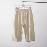 Casual Cool Breathable Cotton Linen Capri Pants
