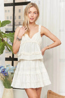 ADORA Ruffled Tiered Crop Top