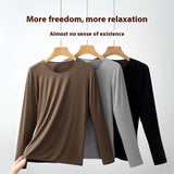 Men's High Elasticity Warm Ultra-thin Autumn Clothing And Pants Set
