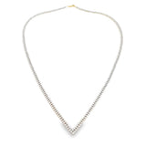 7.00ct Diamond Tennis Necklace 14KT Yellow Gold