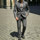 Mens Two-Piece Business Professional Formal Suit