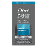 Dove Men+Care Clinical Protection Antiperspirant 72 hour sweat and odor protection Clean Comfort Antiperspirant for men formulated with Triple Action Moisturizer 1.7 oz Pack of 3