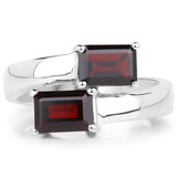 2.40 Carat Genuine  Garnet .925 Sterling Silver Ring
