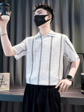 Mens Striped Stylish Casual Versatile Shirt