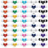 Saysurey 50 Pack Earbud Bulk Kid Headphone Earphone Earbud with Wire Individually Bagged for Classroom Student School Library(Multicolor)