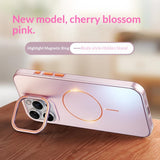 Magnetic Phone Case With A Gold-finish Thin Ring Compatible With The 17 Pro Max