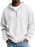 Mens Long-Sleeve Hooded Jacket Loose-Fit Casual Sweatshirt
