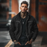 Foreign Trade Cross-Border Retro-Style AutumnWinter New Mens Pocketed
